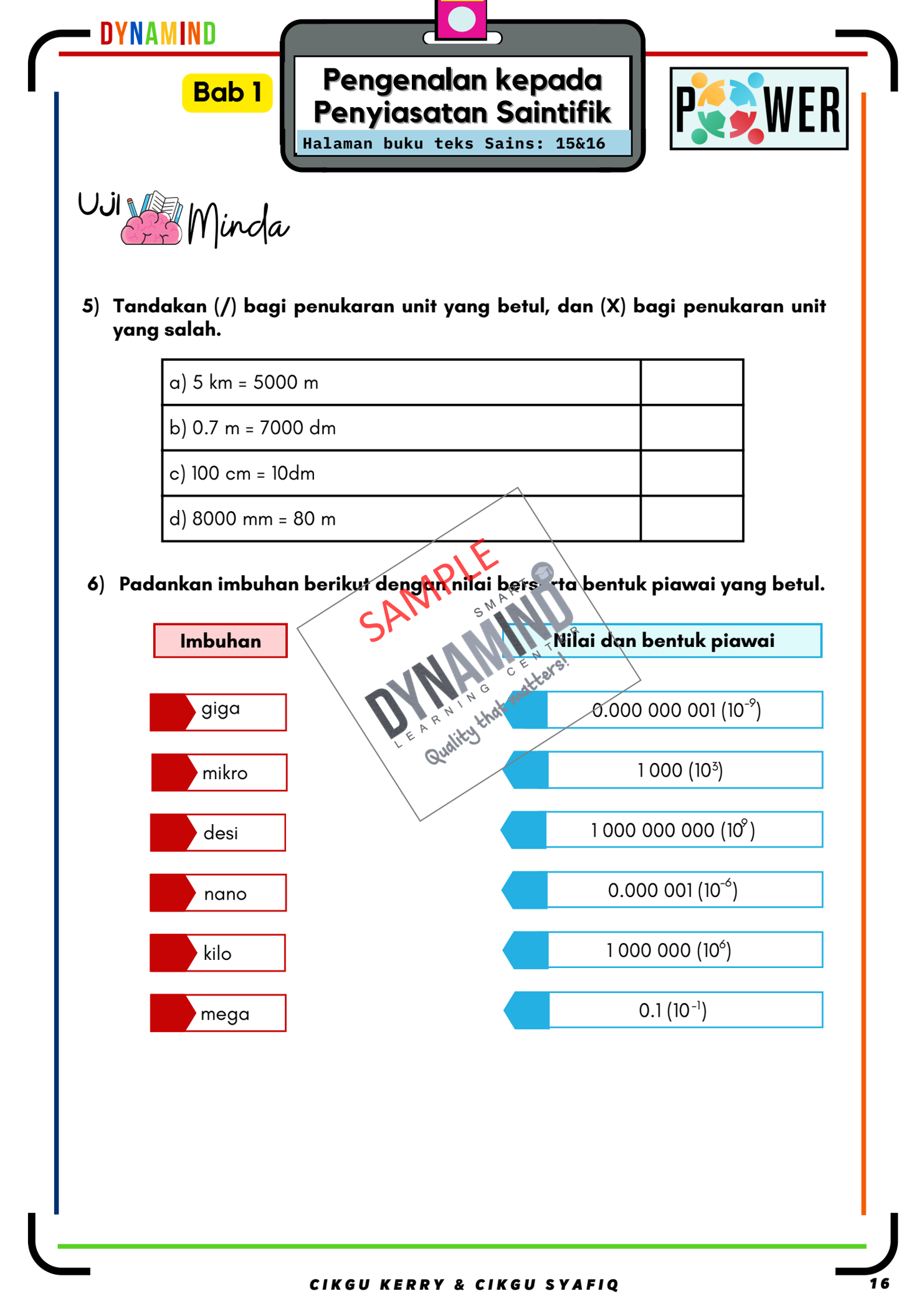 E-BOOK LATIHAN POWER SAINS TINGKATAN 1 122m/s - Image 2