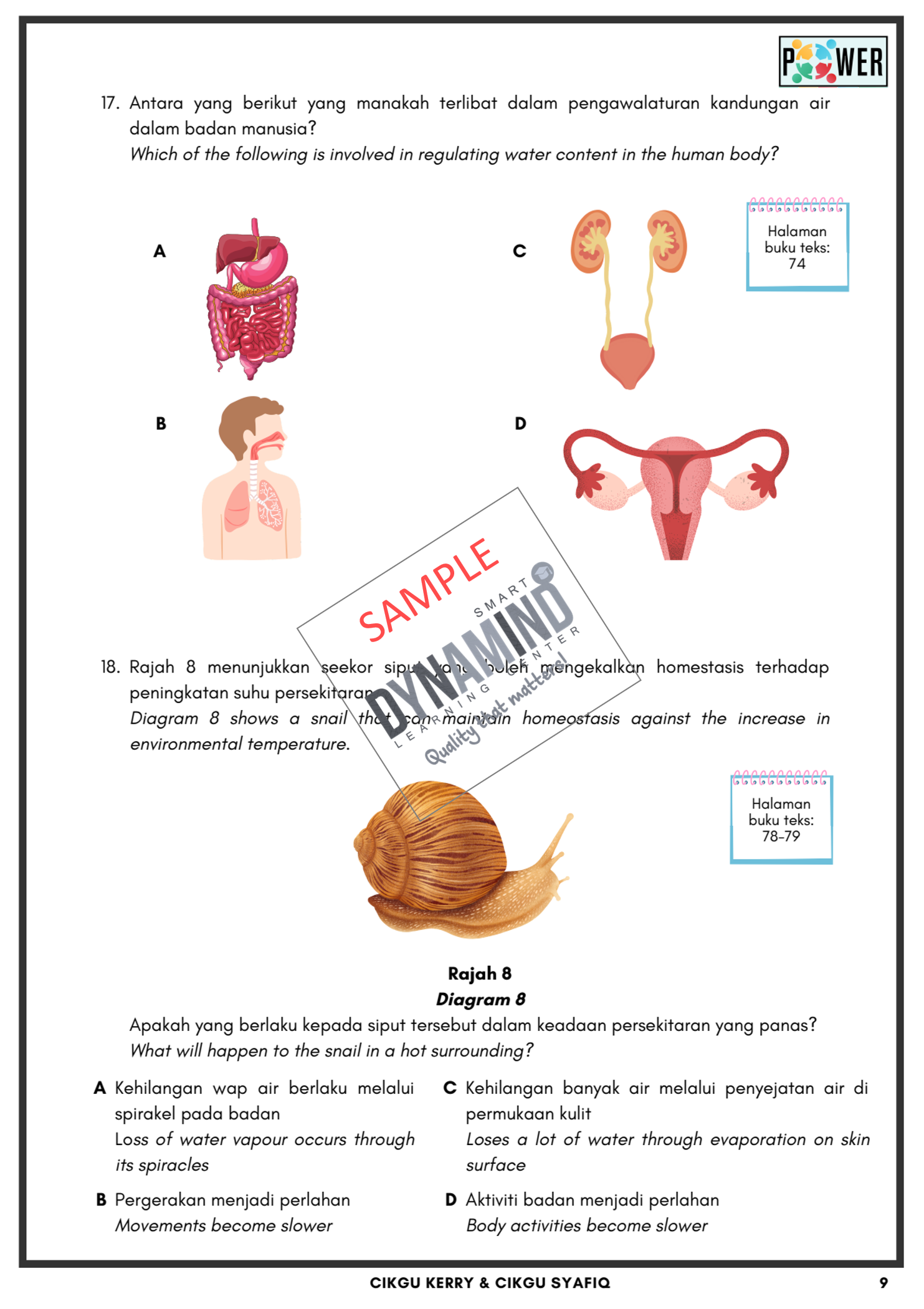 Sampel 5 - 1 SET ULANGKAJI BAB 1 - BAB 5 SAINS TINGKATAN 1 (FORMAT UASA)