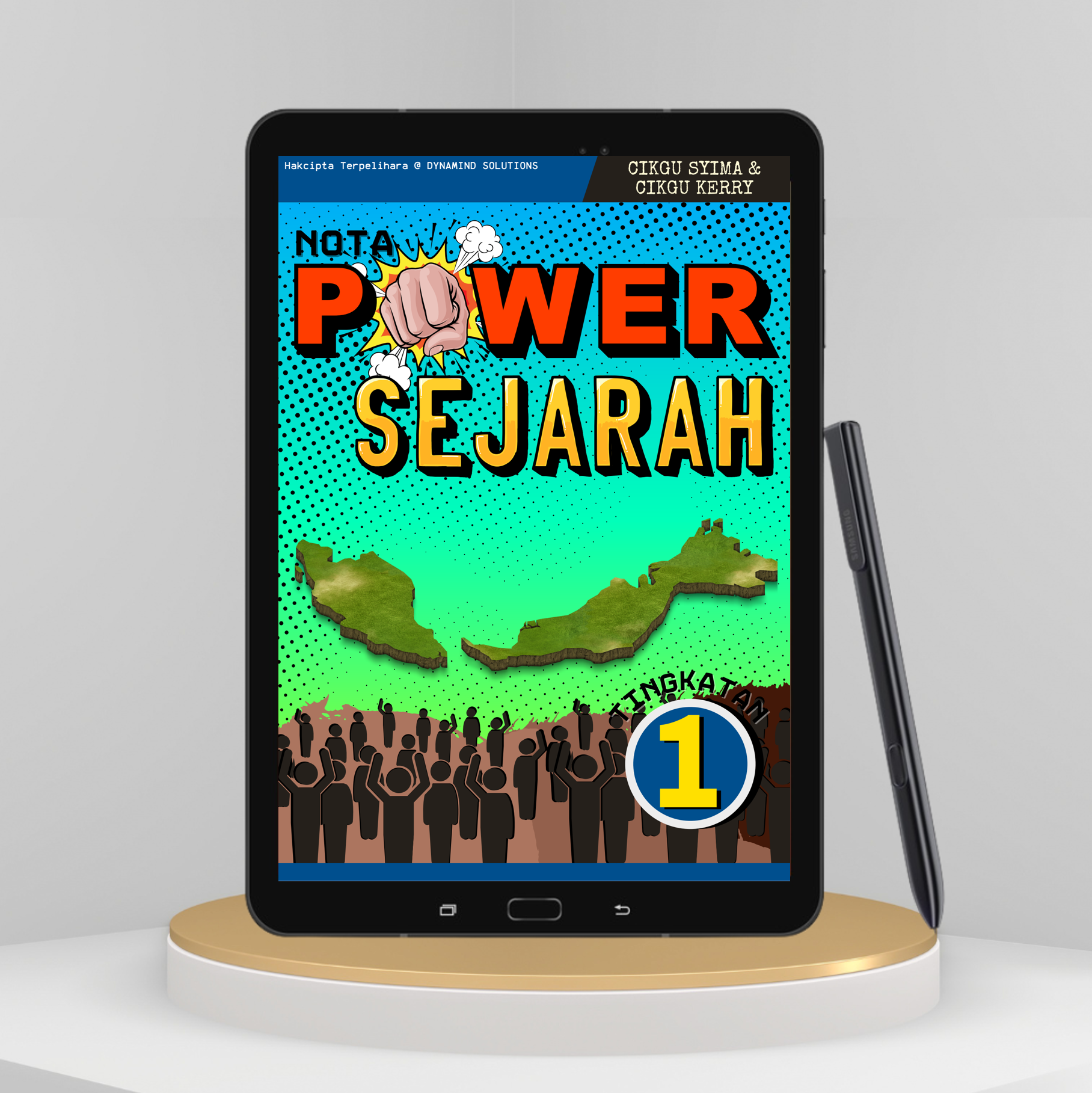 FrontPage Square tablet on platform Enota Sejarah Tingkatan 1