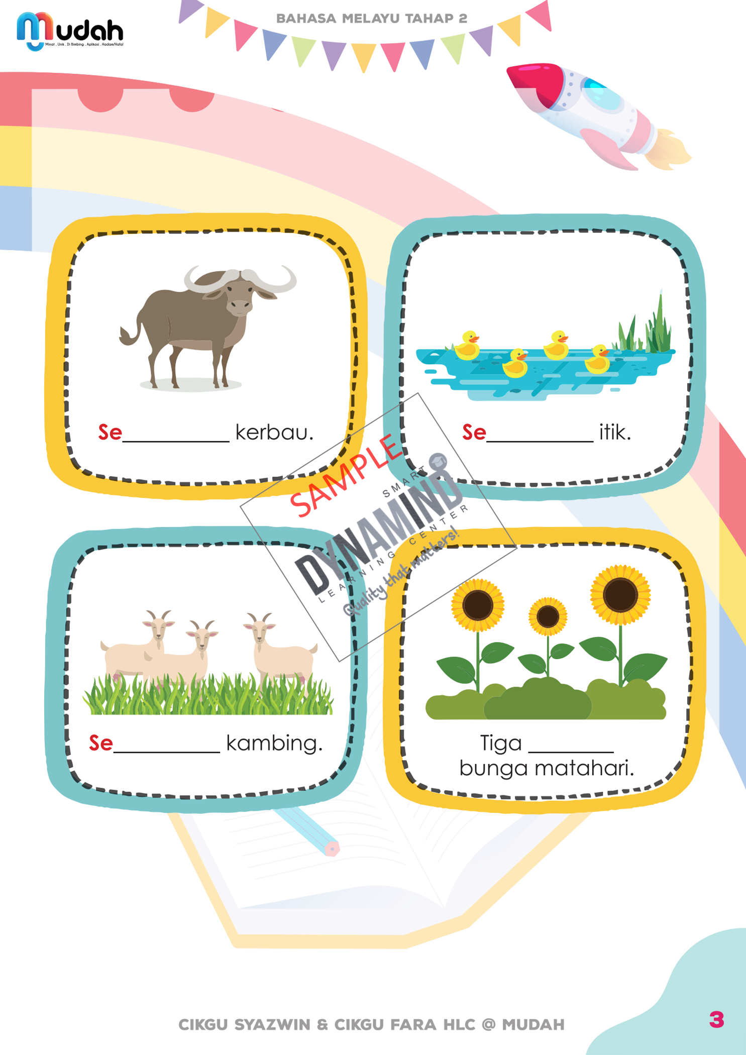 E-BOOK LATIHAN MUDAH BM 2 SIRI TAHUN 4,5,6 BY CIKGU FARA HLC (Penjodoh Bilangan) - Image 2