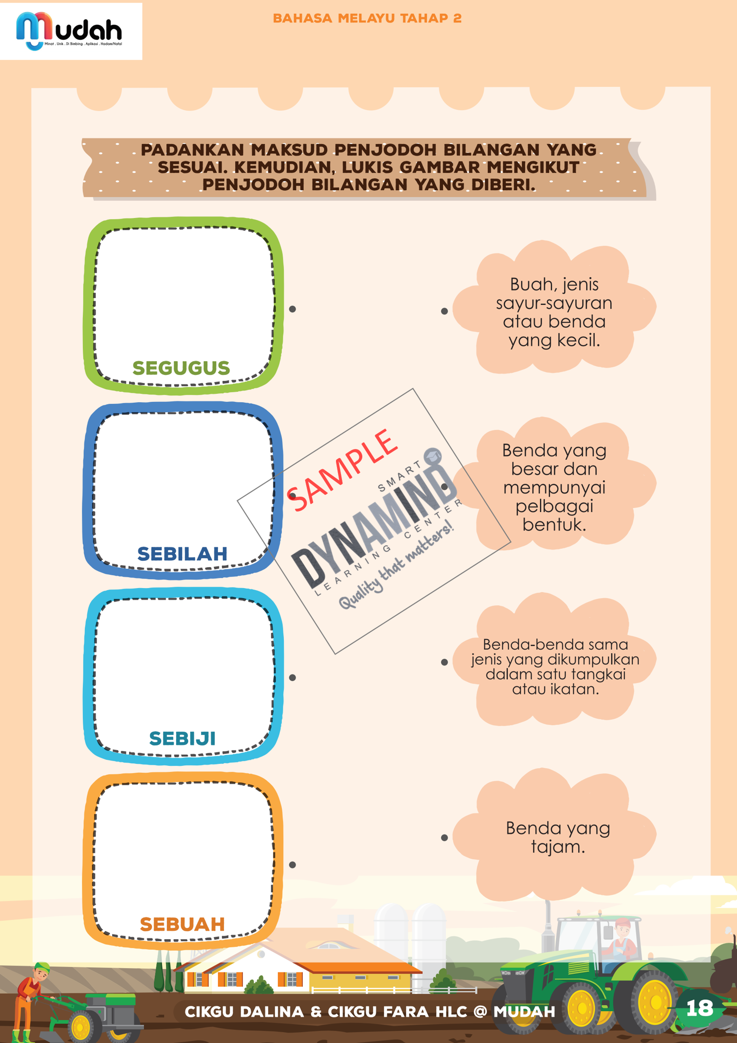 E-BOOK LATIHAN MUDAH BM 2 SIRI TAHUN 4,5,6 BY CIKGU FARA HLC (Penjodoh Bilangan) - Image 8