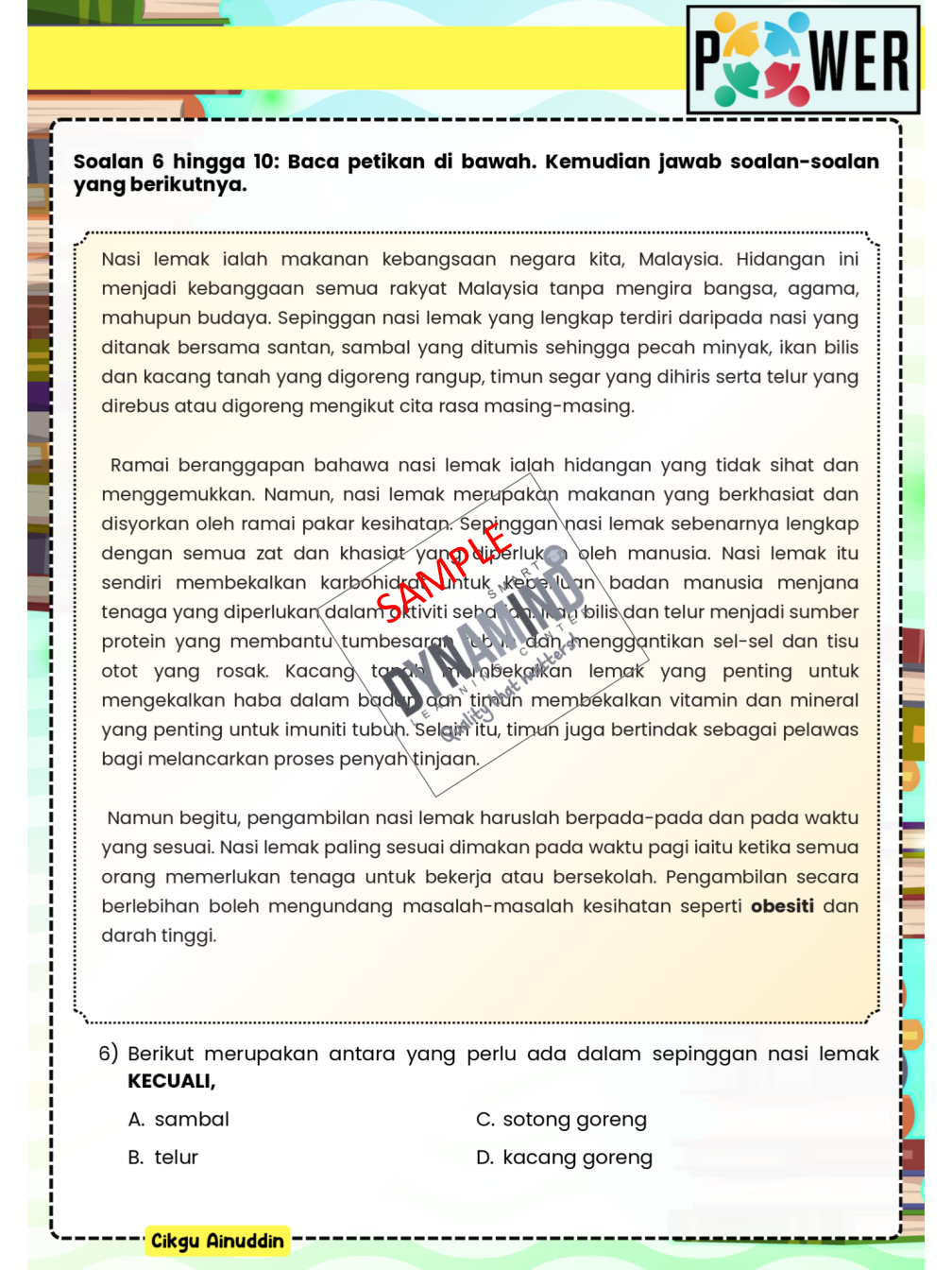 6 SET LATIHAN BAHASA MELAYU TAHUN 5 - Image 2