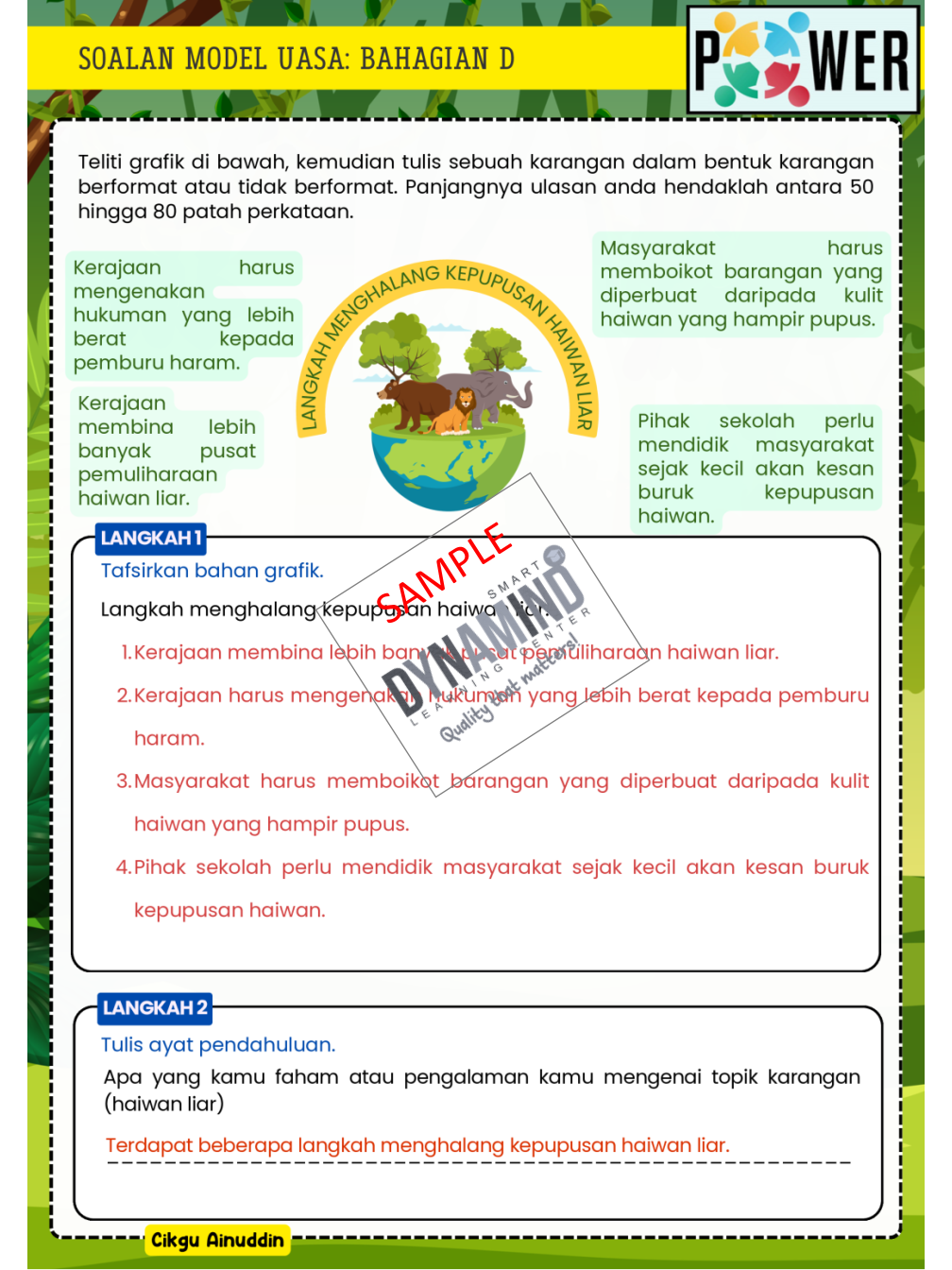 6 SET LATIHAN BAHASA MELAYU TAHUN 5 - Image 13