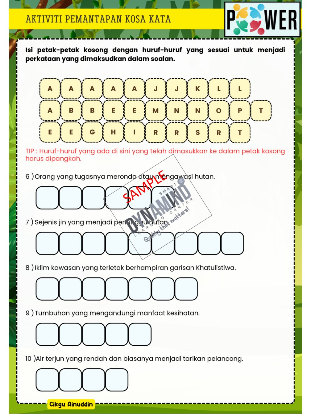 6 SET LATIHAN BAHASA MELAYU TAHUN 5 - Image 14