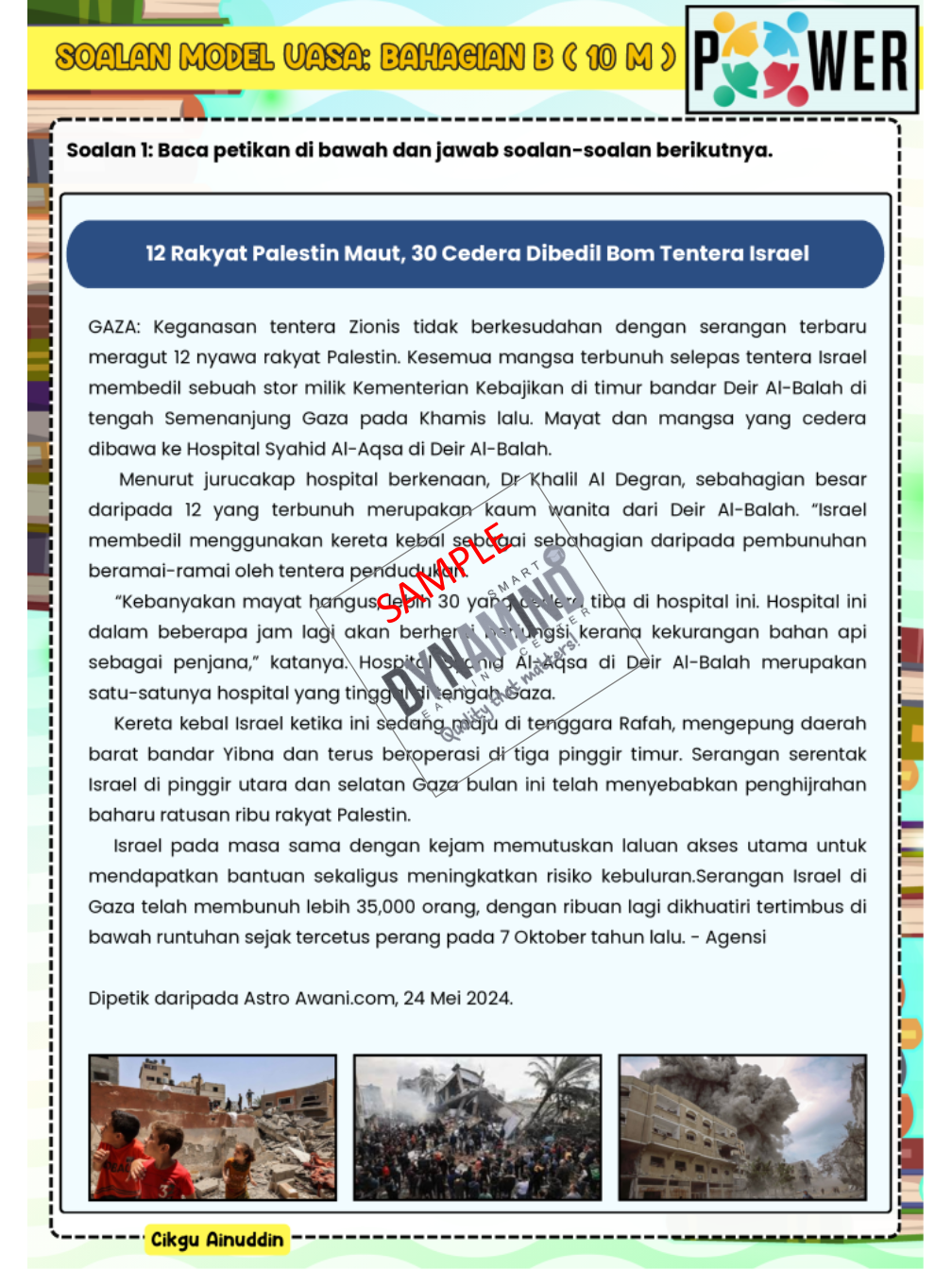 6 SET LATIHAN BAHASA MELAYU TAHUN 5 - Image 4