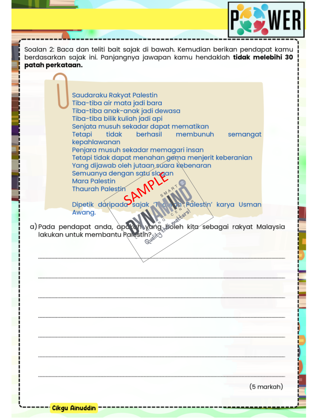 6 SET LATIHAN BAHASA MELAYU TAHUN 5 - Image 6