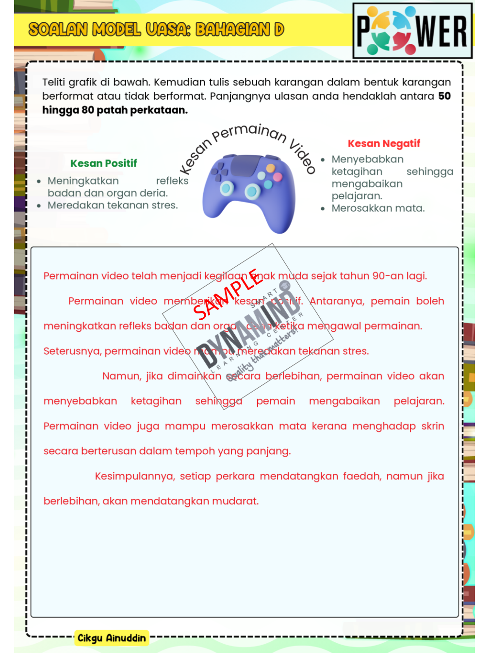 6 SET LATIHAN BAHASA MELAYU TAHUN 5 - Image 7