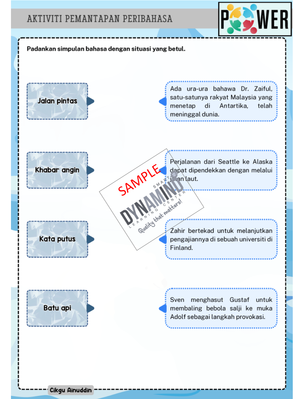 6 SET LATIHAN BAHASA MELAYU TAHUN 5 - Image 9