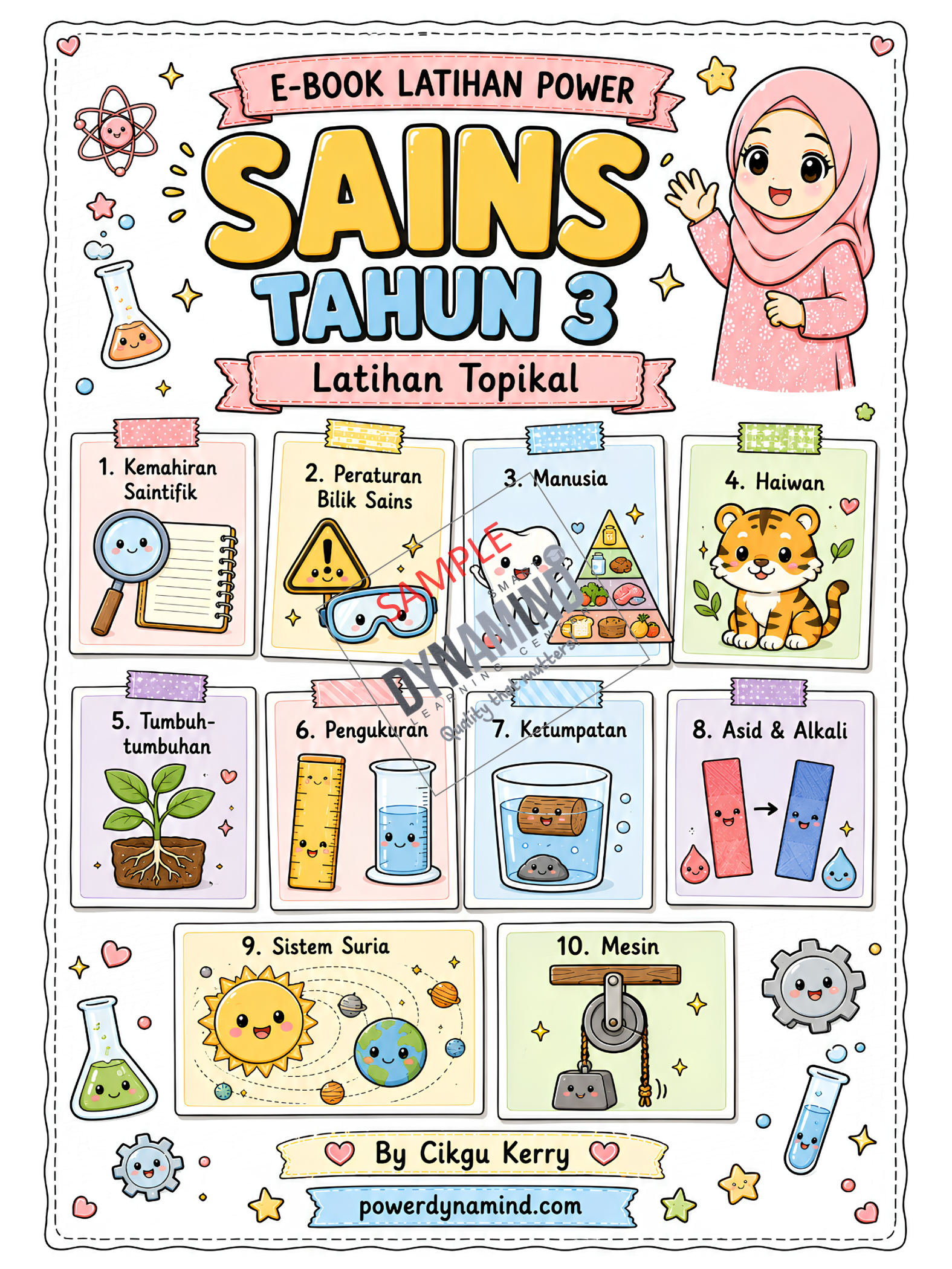 E-NOTA & E-BOOK LATIHAN POWER SAINS TAHUN 3 KSSR SEMAKAN 50m/s - Image 8