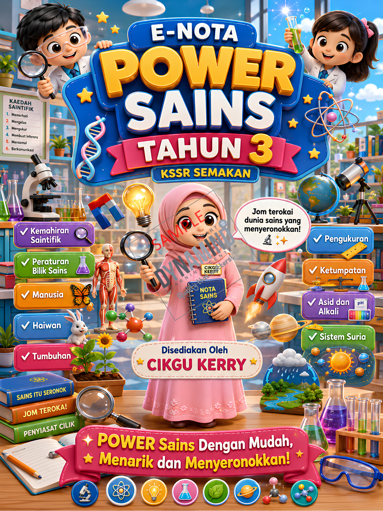 E-NOTA & E-BOOK LATIHAN POWER SAINS TAHUN 3 KSSR SEMAKAN 50m/s - Image 2